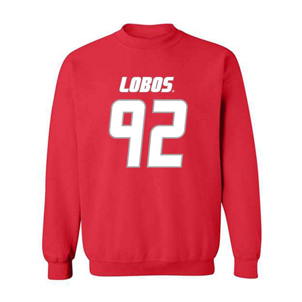 New Mexico - NCAA Football : Brian Booker - Classic Shersey Crewneck Sweatshirt-0