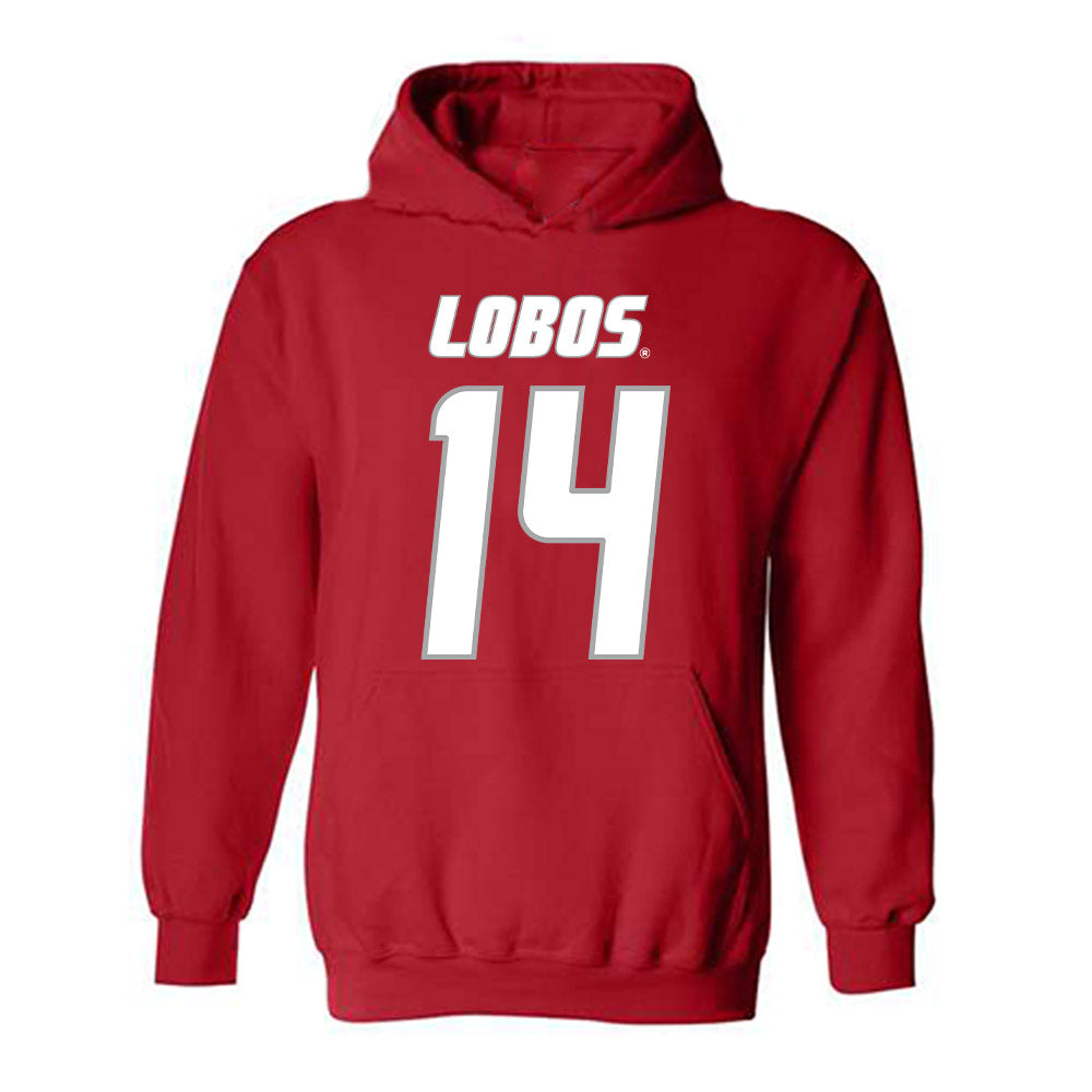 New Mexico - NCAA Women's Basketball : Leonor Peixinho - Classic Shersey Hooded Sweatshirt-0