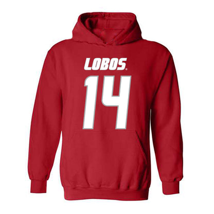 New Mexico - NCAA Women's Basketball : Leonor Peixinho - Classic Shersey Hooded Sweatshirt-0