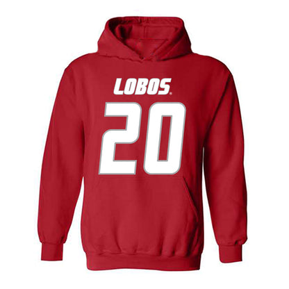 New Mexico - NCAA Football : Dereck Moore - Classic Shersey Hooded Sweatshirt-0
