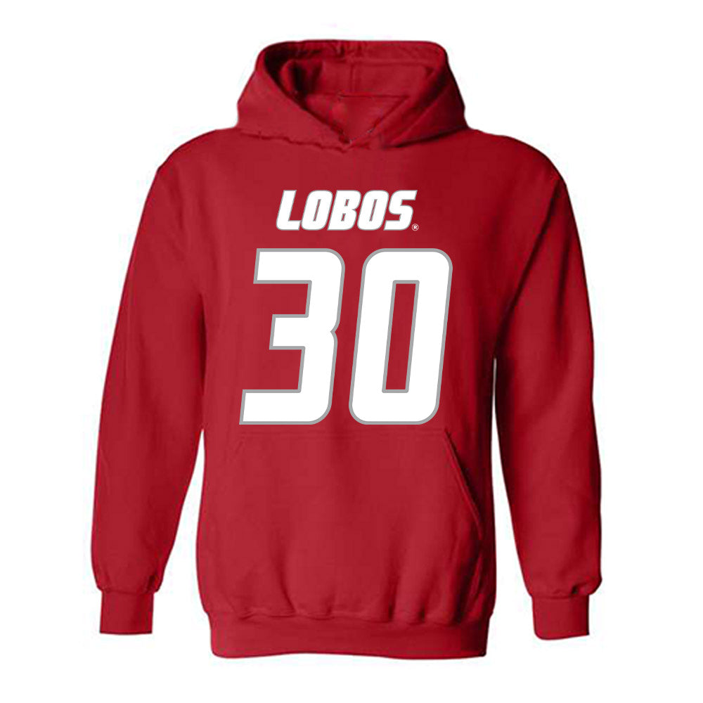 New Mexico - NCAA Football : Brendan Durkin - Classic Shersey Hooded Sweatshirt-0
