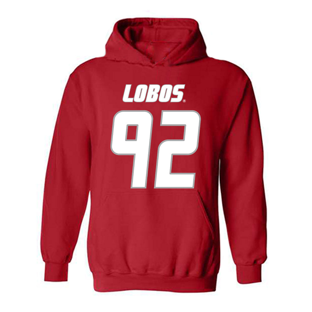 New Mexico - NCAA Football : Brian Booker - Classic Shersey Hooded Sweatshirt-0