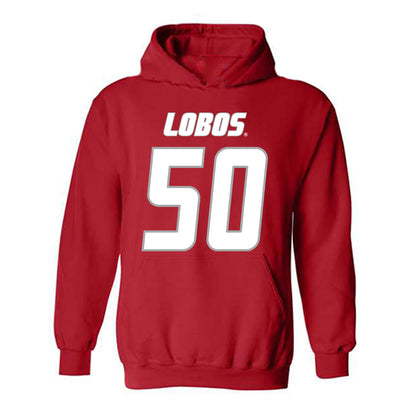 New Mexico - NCAA Football : Isaiah Sillemon - Classic Shersey Hooded Sweatshirt-0