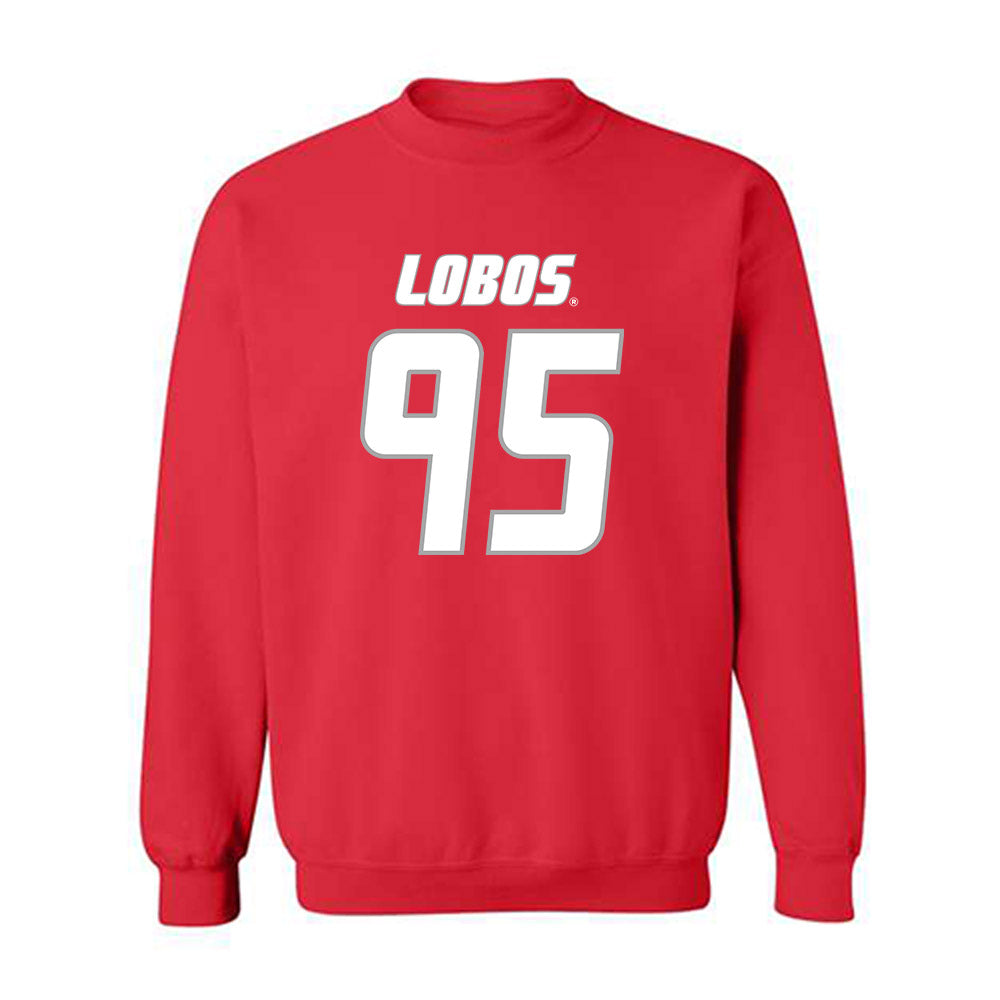 New Mexico - NCAA Football : Colby Brewer - Classic Shersey Crewneck Sweatshirt-0