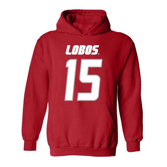 New Mexico - NCAA Football : Xavier Slayton - Classic Shersey Hooded Sweatshirt-0