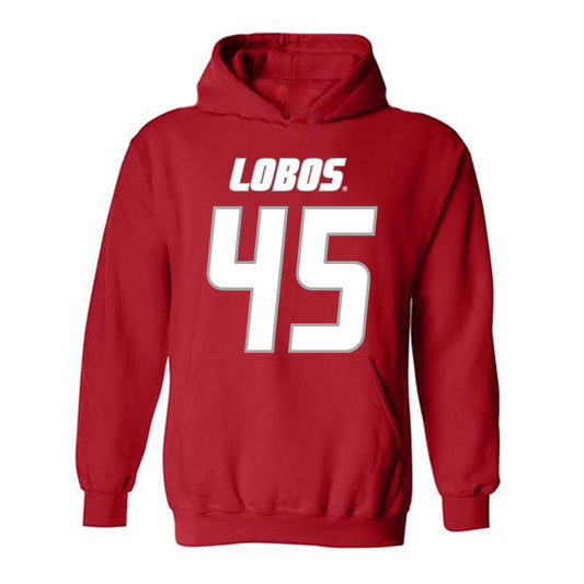 New Mexico - NCAA Football : Brett Karhu - Classic Shersey Hooded Sweatshirt-0