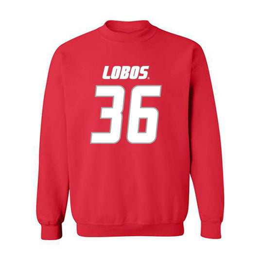 New Mexico - NCAA Baseball : Elias Fiddler - Classic Shersey Crewneck Sweatshirt-0