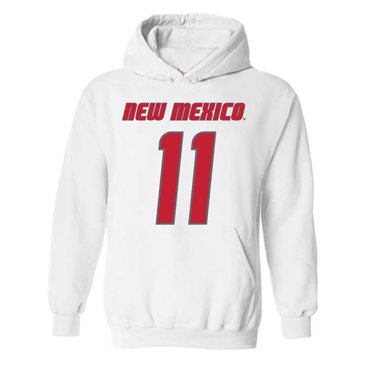 New Mexico - NCAA Men's Basketball : Kallai Patton - Classic Shersey Hooded Sweatshirt-0