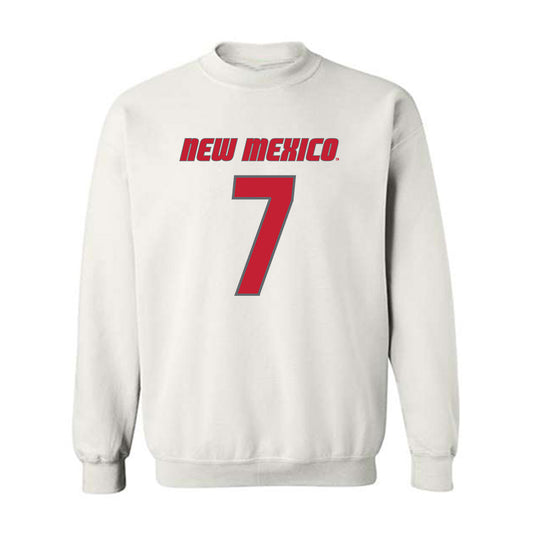 New Mexico - NCAA Men's Basketball : Sir Marius Jones - Classic Shersey Crewneck Sweatshirt-0