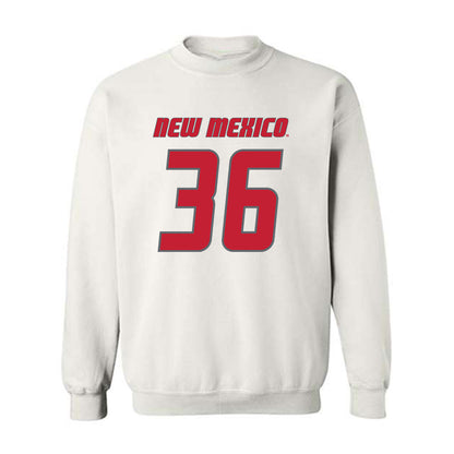 New Mexico - NCAA Baseball : Elias Fiddler - Classic Shersey Crewneck Sweatshirt-0