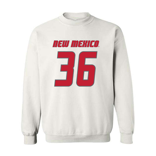 New Mexico - NCAA Baseball : Elias Fiddler - Classic Shersey Crewneck Sweatshirt-0