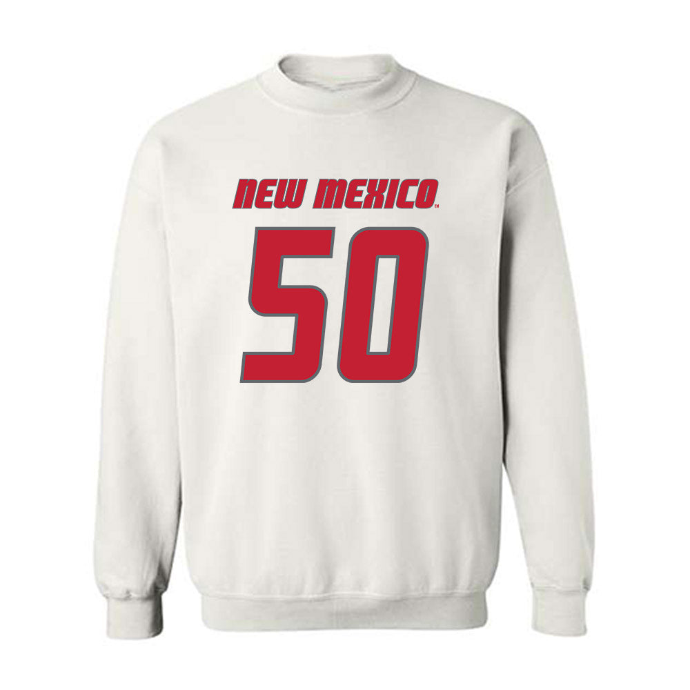 New Mexico - NCAA Football : Isaiah Sillemon - Classic Shersey Crewneck Sweatshirt-0