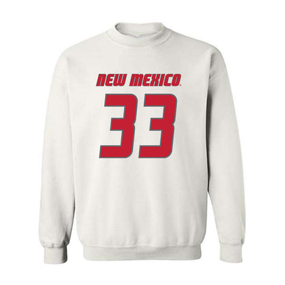 New Mexico - NCAA Football : Mateo Contreras - Classic Shersey Crewneck Sweatshirt-0