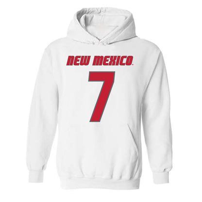 New Mexico - NCAA Men's Basketball : Sir Marius Jones - Classic Shersey Hooded Sweatshirt-0