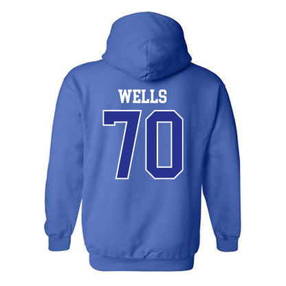 Westfield State - NCAA Football : Chandise Wells - Classic Shersey Hooded Sweatshirt-1