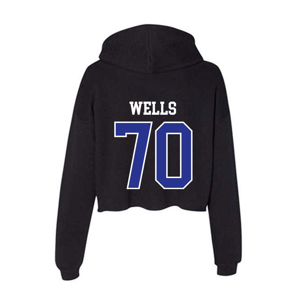 Westfield State - NCAA Football : Chandise Wells - Women's Crop Fleece Hoodie-1