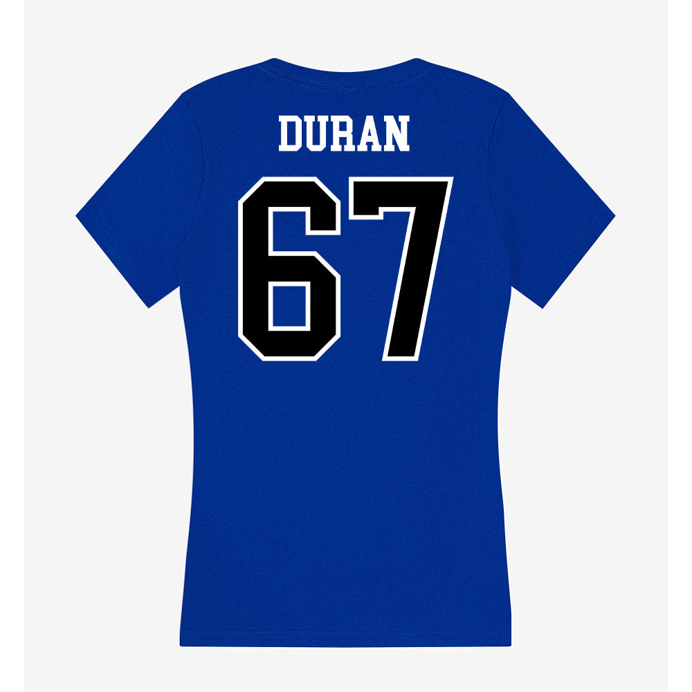 Westfield State - NCAA Football : Mauricio Duran - Women's V-Neck T-Shirt-1