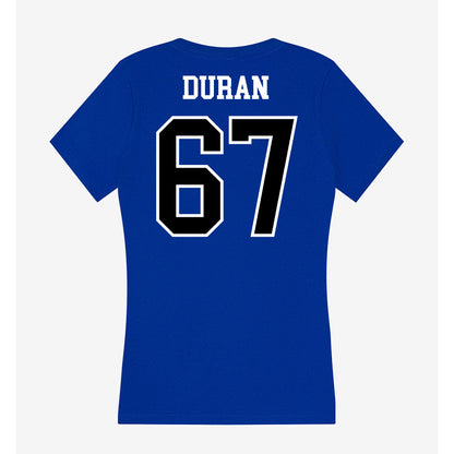 Westfield State - NCAA Football : Mauricio Duran - Women's V-Neck T-Shirt-1