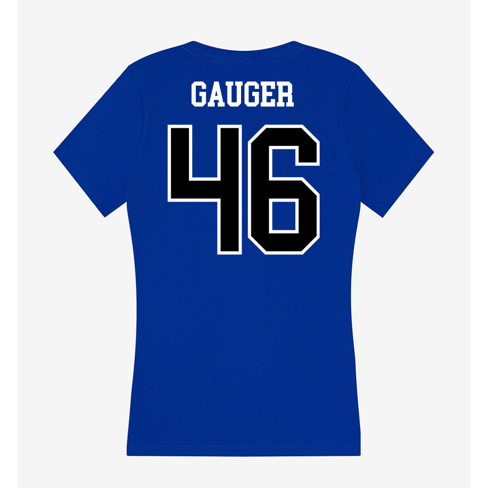 Westfield State - NCAA Football : Nick Gauger - Women's V-Neck T-Shirt-1