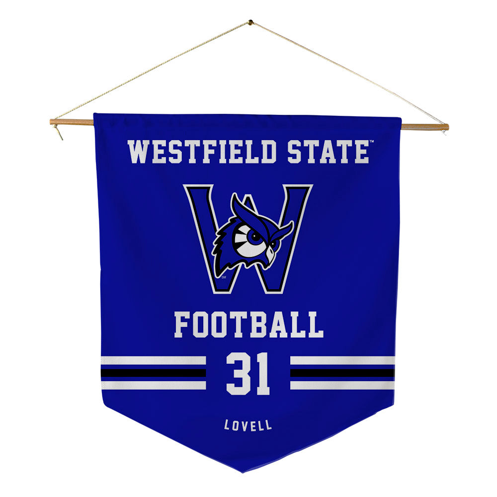 Westfield State - NCAA Football : Eric Lovell - Pennant - 18" x 21"-0
