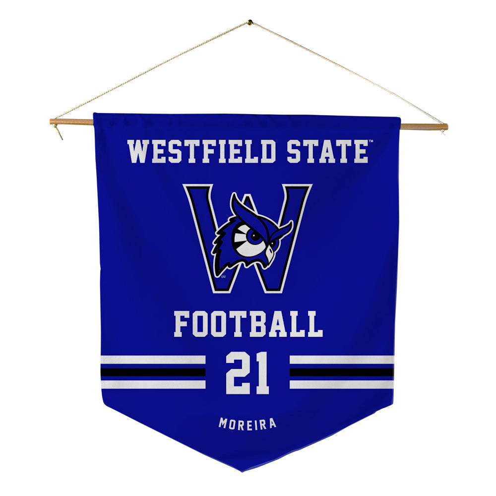 Westfield State - NCAA Football : Kevin Moreira - Pennant - 18" x 21"-0