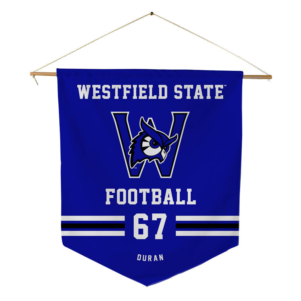 Westfield State - NCAA Football : Mauricio Duran - Pennant - 18" x 21"-0