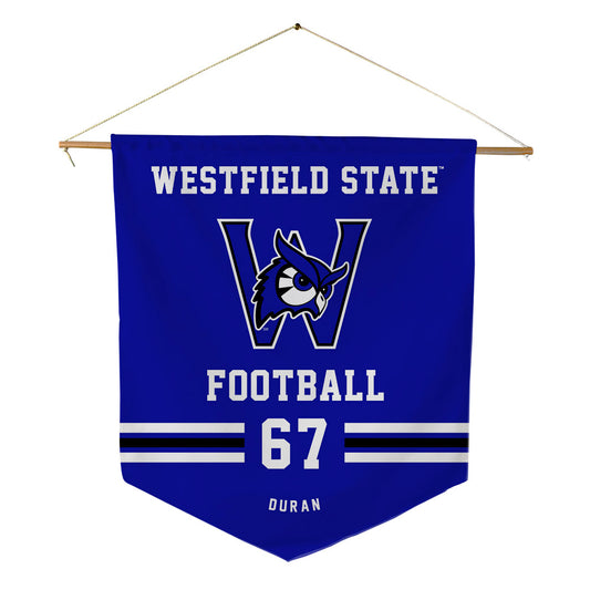 Westfield State - NCAA Football : Mauricio Duran - Pennant - 18" x 21"-0