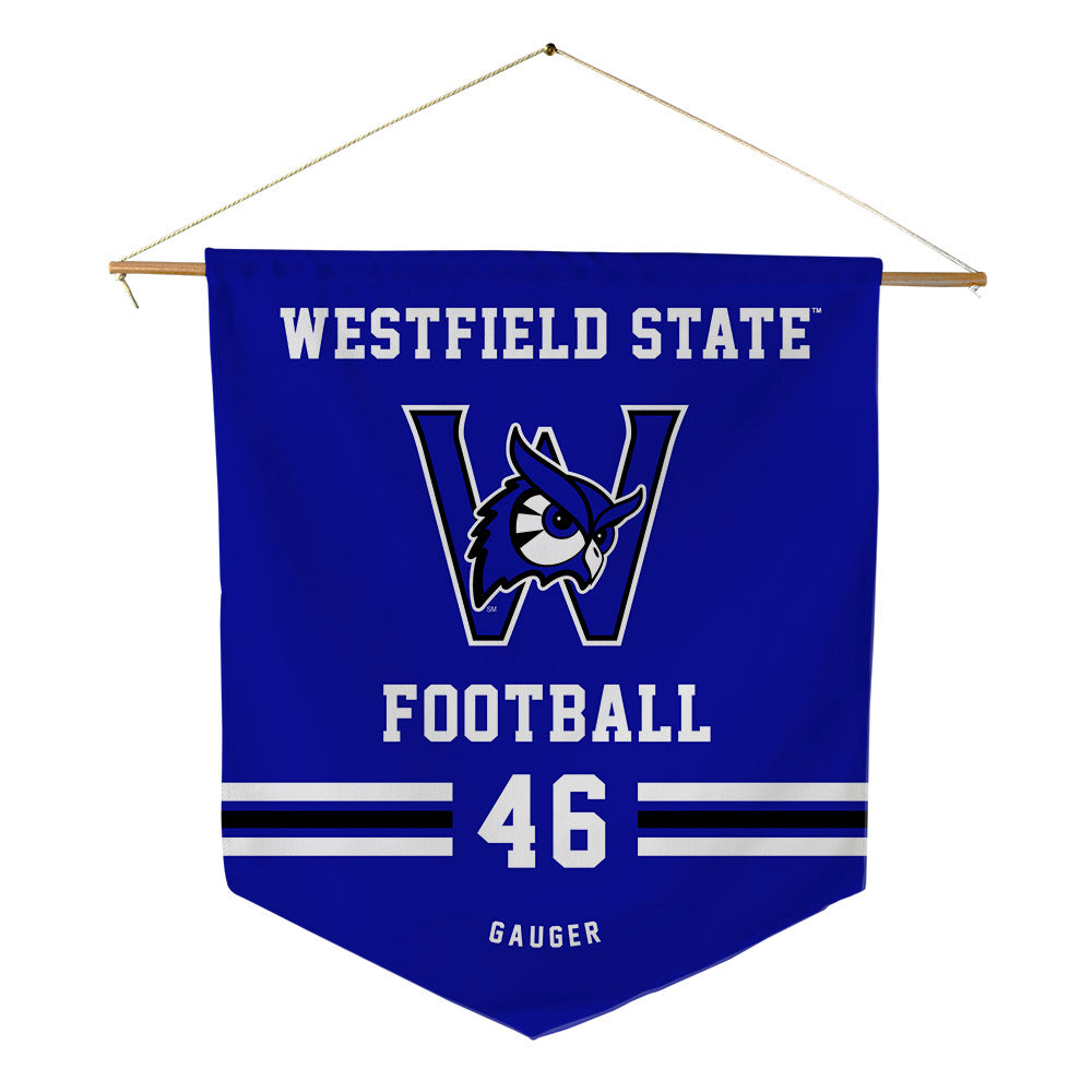Westfield State - NCAA Football : Nick Gauger - Pennant - 18" x 21"-0