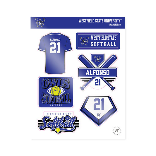 Westfield State - NCAA Softball : Mia Alfonso - Sticker Sheet-0