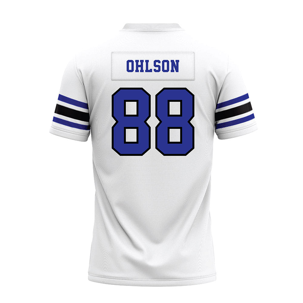Westfield State - NCAA Football : Charles Ohlson - White Premium Football Jersey-1