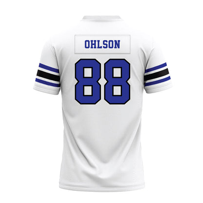 Westfield State - NCAA Football : Charles Ohlson - White Premium Football Jersey-1
