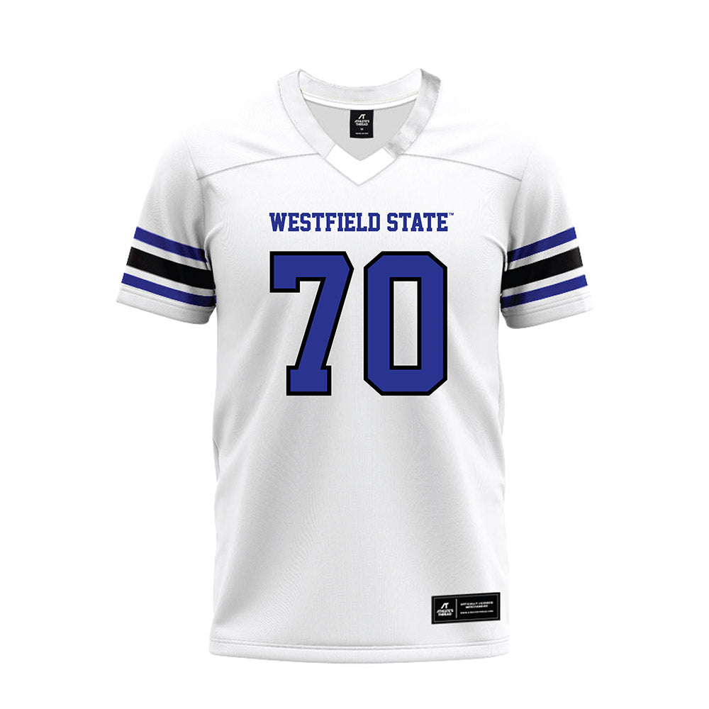 Westfield State - NCAA Football : Chandise Wells - White Premium Football Jersey-0