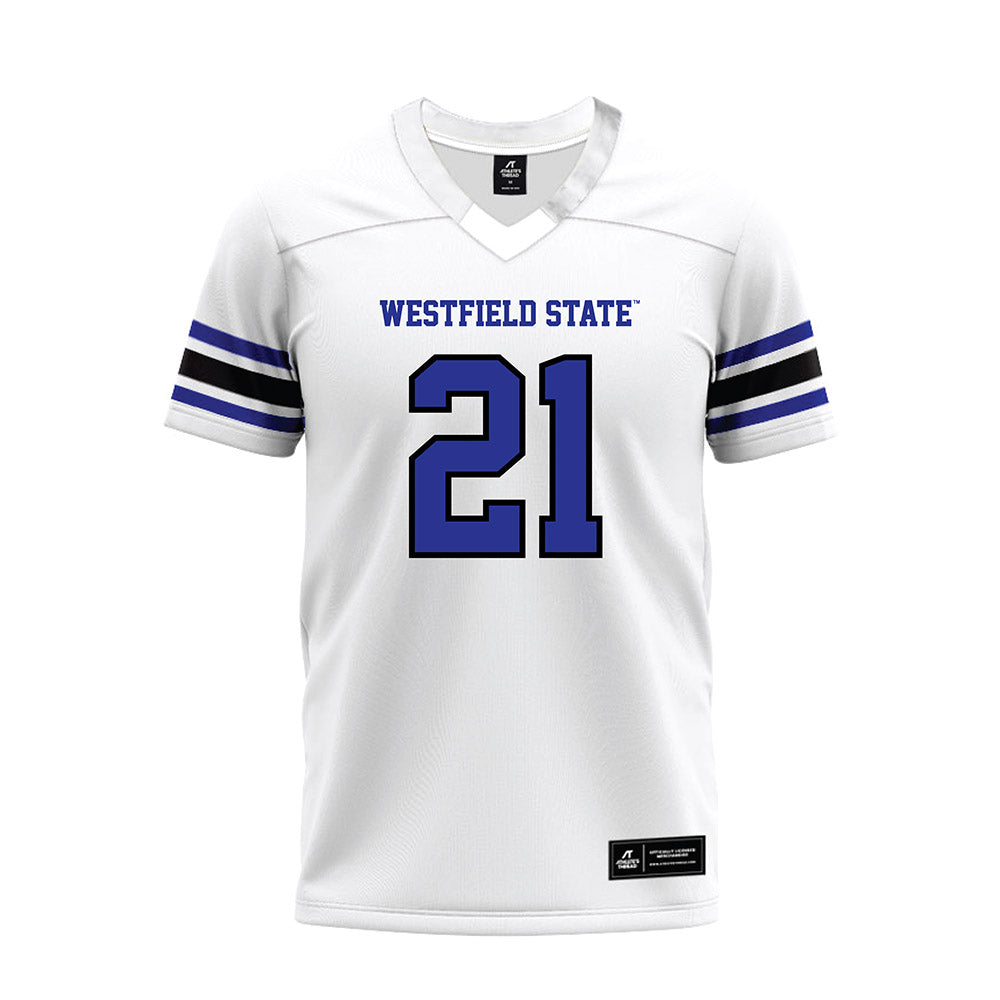 Westfield State - NCAA Football : Kevin Moreira - White Premium Football Jersey-0