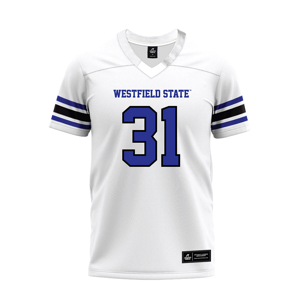 Westfield State - NCAA Football : Eric Lovell - White Premium Football Jersey-0