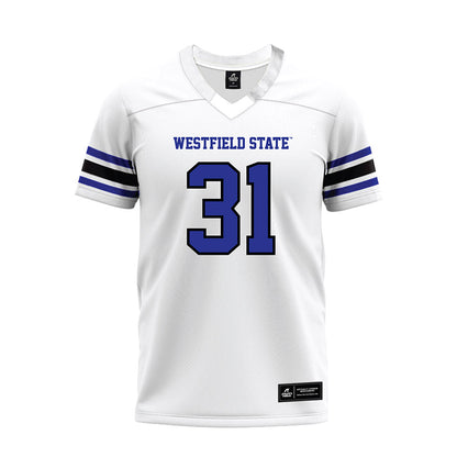 Westfield State - NCAA Football : Eric Lovell - White Premium Football Jersey-0