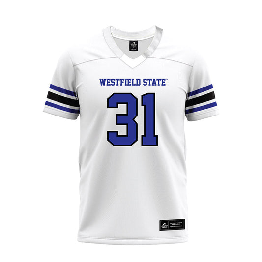 Westfield State - NCAA Football : Eric Lovell - White Premium Football Jersey-0