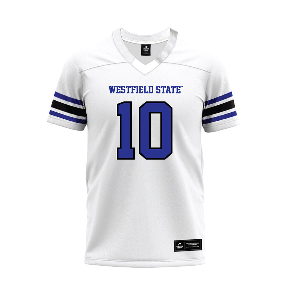 Westfield State - NCAA Football : Nick Boucher - White Premium Football Jersey-0