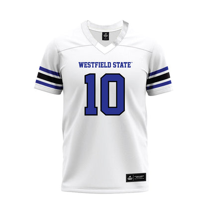 Westfield State - NCAA Football : Nick Boucher - White Premium Football Jersey-0