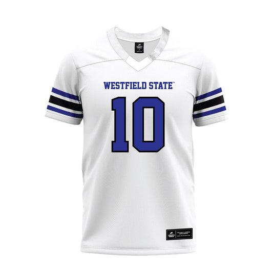 Westfield State - NCAA Football : Nick Boucher - White Premium Football Jersey-0