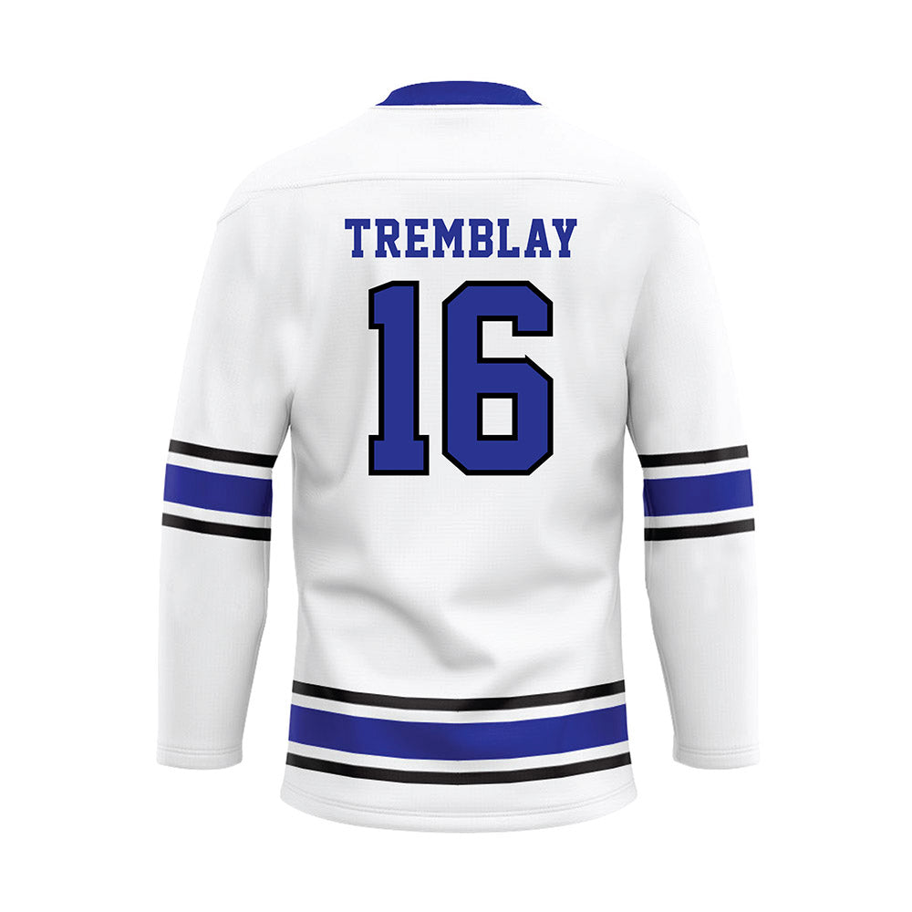 Westfield State - NCAA Men's Ice Hockey : Xavier Tremblay - White Hockey Jersey-1