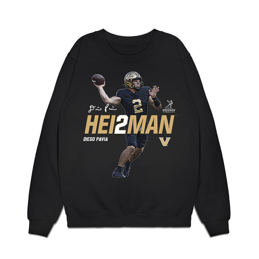 Vanderbilt - NCAA Football : Diego Pavia - Heisman Finalist Premium Crewneck Sweatshirt-0