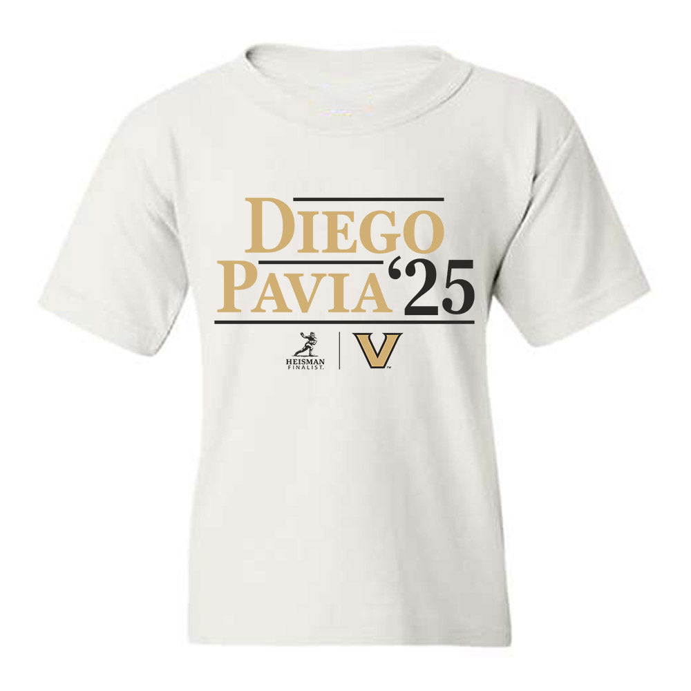 Vanderbilt - NCAA Football : Diego Pavia - Heisman Finalist Campaign Tee Youth T-Shirt-0