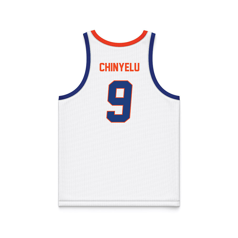 Florida - NCAA Men's Basketball : Rueben Chinyelu - White Basketball Jersey-1