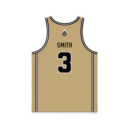 Purdue - NCAA Women's Basketball : Nya Smith - Gold Basketball Jersey-1