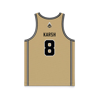 Purdue - NCAA Women's Basketball : Hila Karsh - Gold Basketball Jersey-1