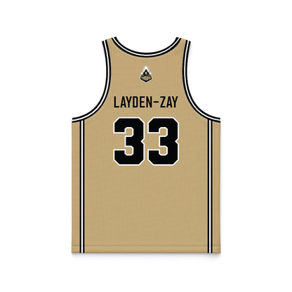 Purdue - NCAA Women's Basketball : Madison Layden-Zay - Gold Basketball Jersey-1