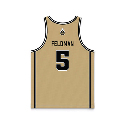 Purdue - NCAA Women's Basketball : Taylor Feldman - Gold Basketball Jersey-1