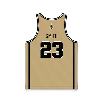 Purdue - NCAA Women's Basketball : Kiara Smith - Gold Basketball Jersey-1