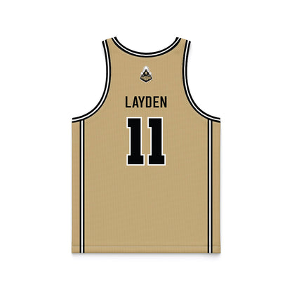 Purdue - NCAA Women's Basketball : McKenna Layden - Gold Basketball Jersey-1