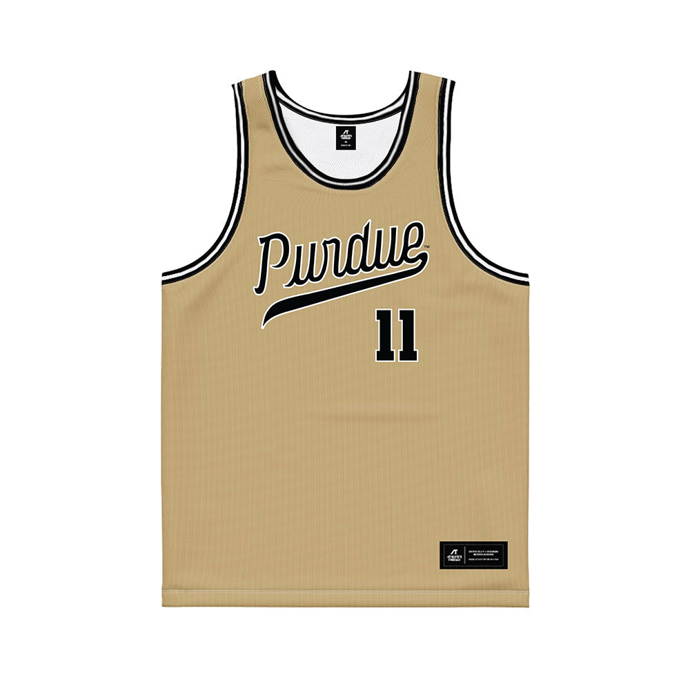 Purdue - NCAA Women's Basketball : McKenna Layden - Gold Basketball Jersey-0